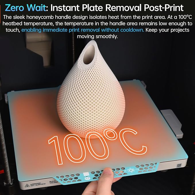 BIQU Panda Build Plate CryoGrip™ Pro Glacier 257x257mm for Bambu-Lab P1P/P1S/X1C/A1 3D Printers