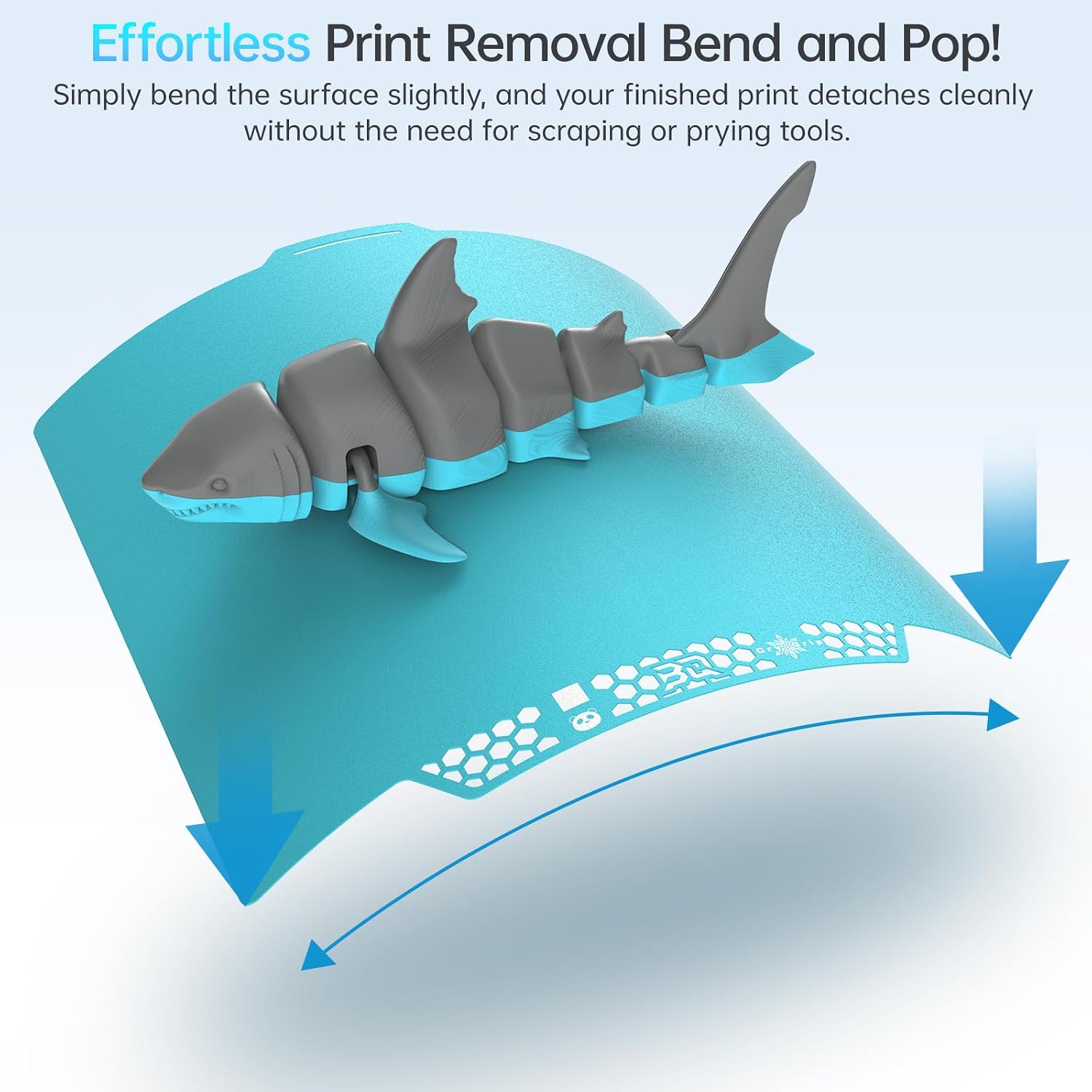 BIQU Panda Build Plate CryoGrip™ Pro Glacier 257x257mm for Bambu-Lab P1P/P1S/X1C/A1 3D Printers