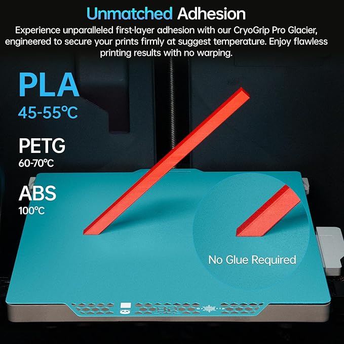 BIQU Panda Build Plate CryoGrip™ Pro Glacier 257x257mm for Bambu-Lab P1P/P1S/X1C/A1 3D Printers