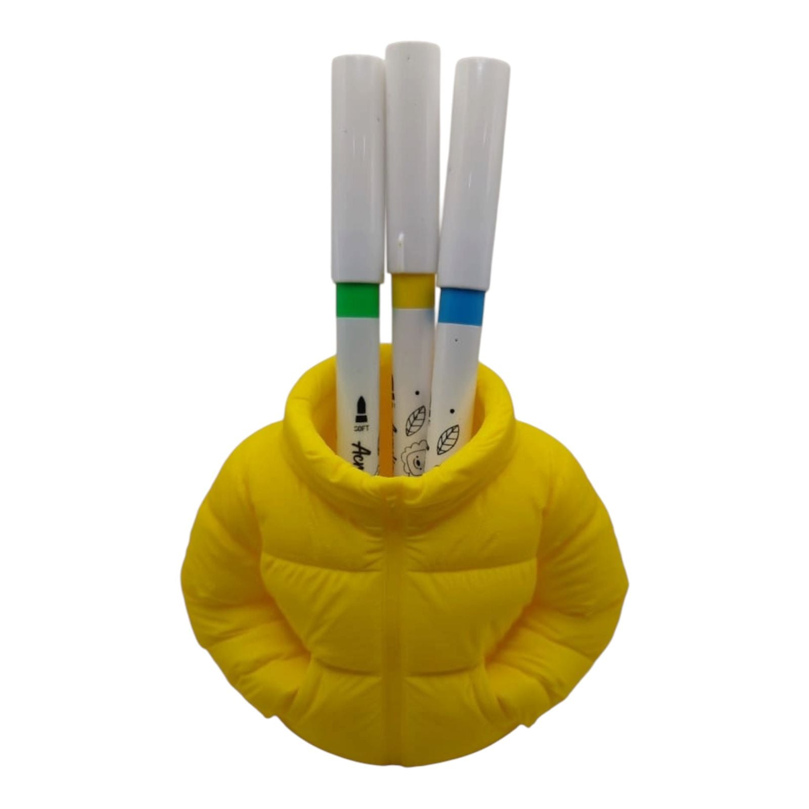 Jacket shaped pen holder